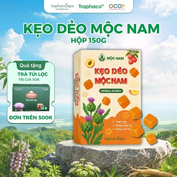  Kẹo Dẻo Actiso Mộc Nam, Thuần Chay, Không Gelatin, Hương Vị Thơm Ngon, Hỗ Trợ Tiêu Hóa 