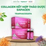  Nước Uống Collagen Thủy Phân SAPAGEN - TRAPHACOSAPA hộp 12 chai 50ml 