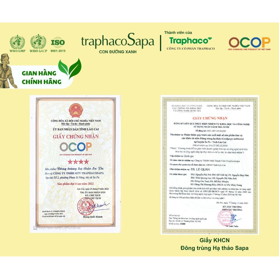  [Combo] Đông trùng hạ thảo Sapa khô 10g và 25g 