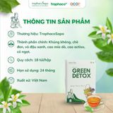  Trà túi lọc Green Detox TRAPHACO SAPA Hỗ Trợ Thanh Lọc Cơ Thể, Làm Mát Gan, Giảm Nóng Trong 