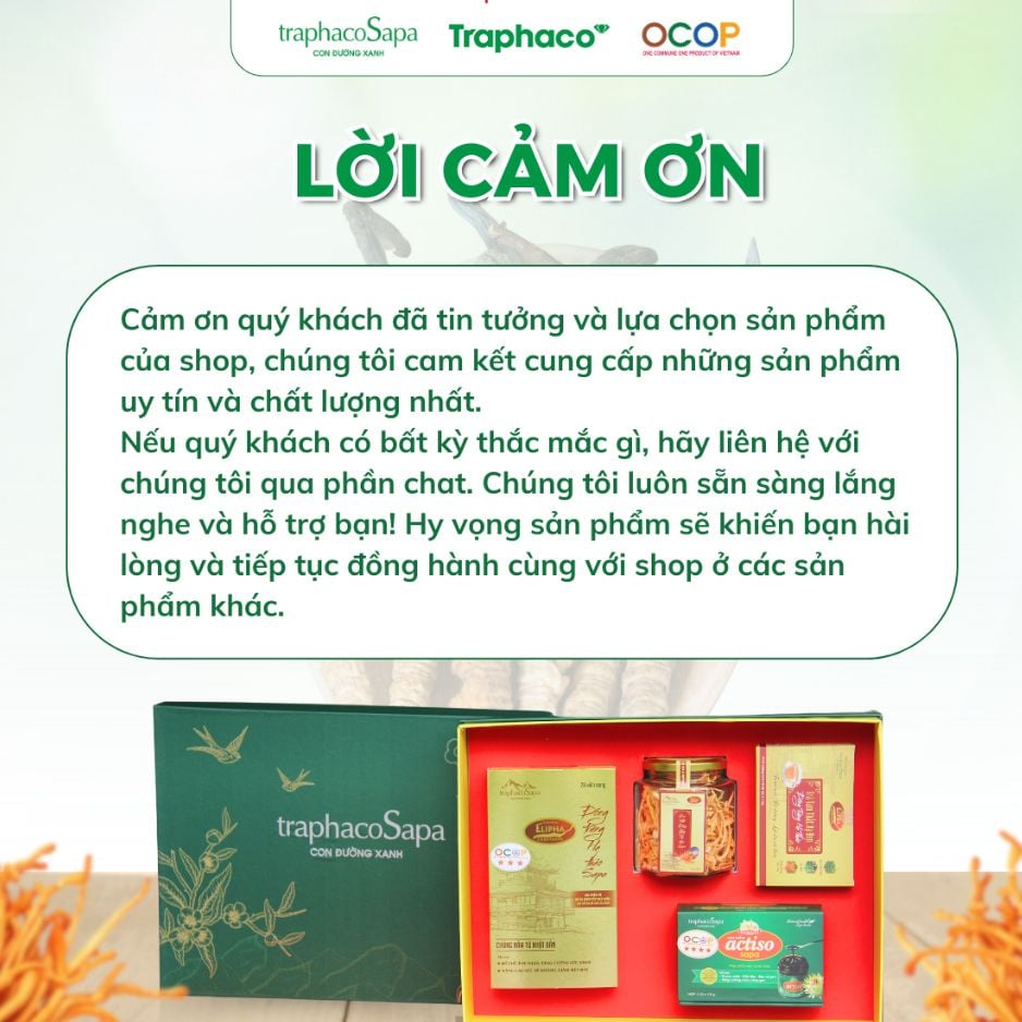  Set Quà Đặc Biệt 1 TRAPHACOSAPA Sang Trọng Biếu Tặng Bổ Dưỡng 