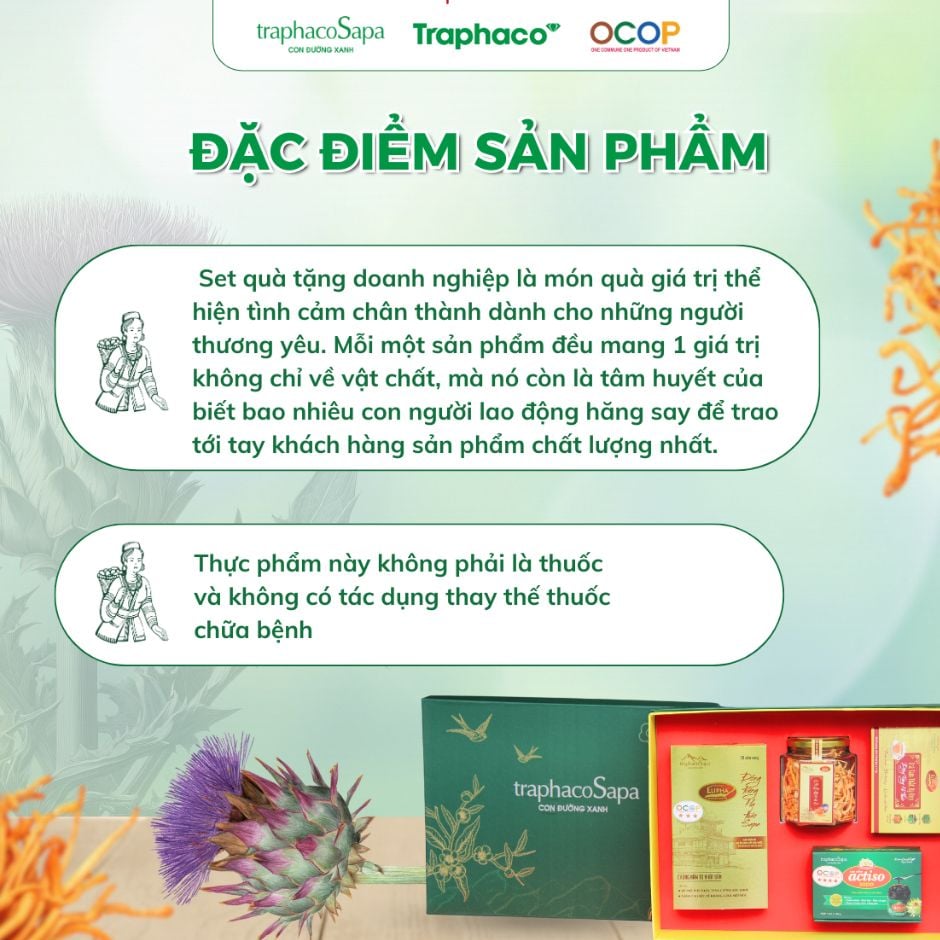  Set Quà Đặc Biệt 1 TRAPHACOSAPA Sang Trọng Biếu Tặng Bổ Dưỡng 