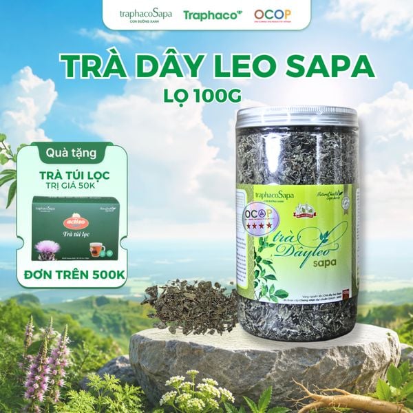  Trà Thảo Dược Chè Dây Leo Sapa TRAPHACO SAPA OCOP 4 Sao Mát Gan Lợi Tiểu Cải Thiện Giấc Ngủ 250gr 