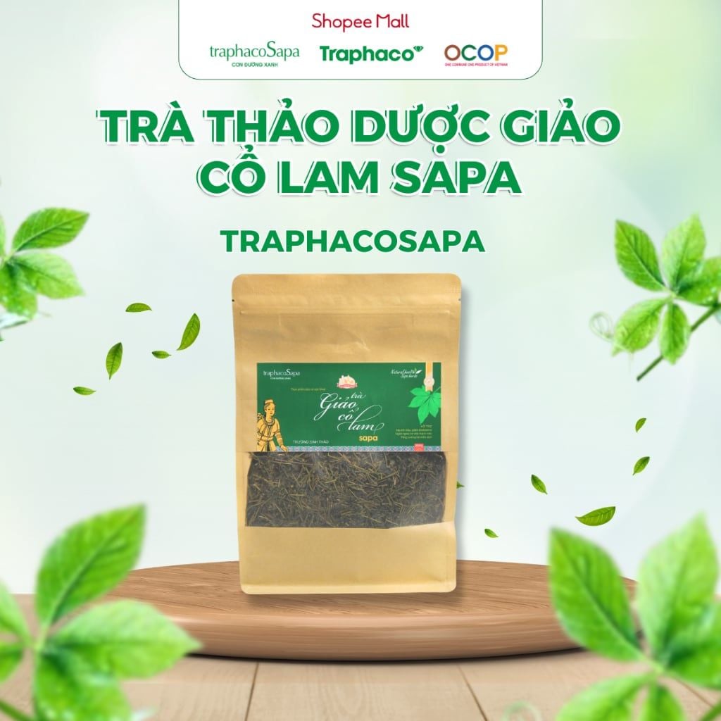  Trà Thảo Dược Giảo Cổ Lam Sapa TRAPHACO SAPA [OCOP 3 Sao] Hỗ Trợ Giấc Ngủ, Giảm Căng Thẳng 350gr 