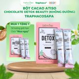  Bột Cacao Chocolate Detox Không Đường TRAPHACOSAPA OCOP 4 SAO Thanh Lọc Cơ Thể Hộp 12 Gói 