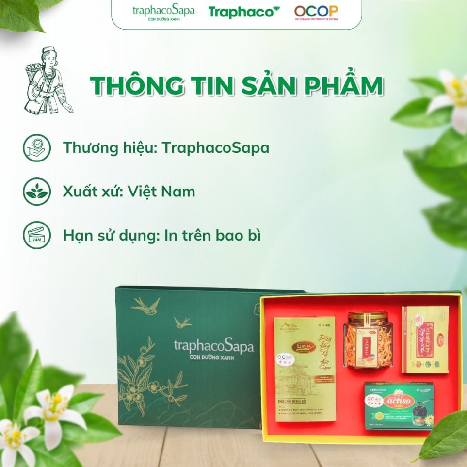  Set Quà Đặc Biệt 1 TRAPHACOSAPA Sang Trọng Biếu Tặng Bổ Dưỡng 