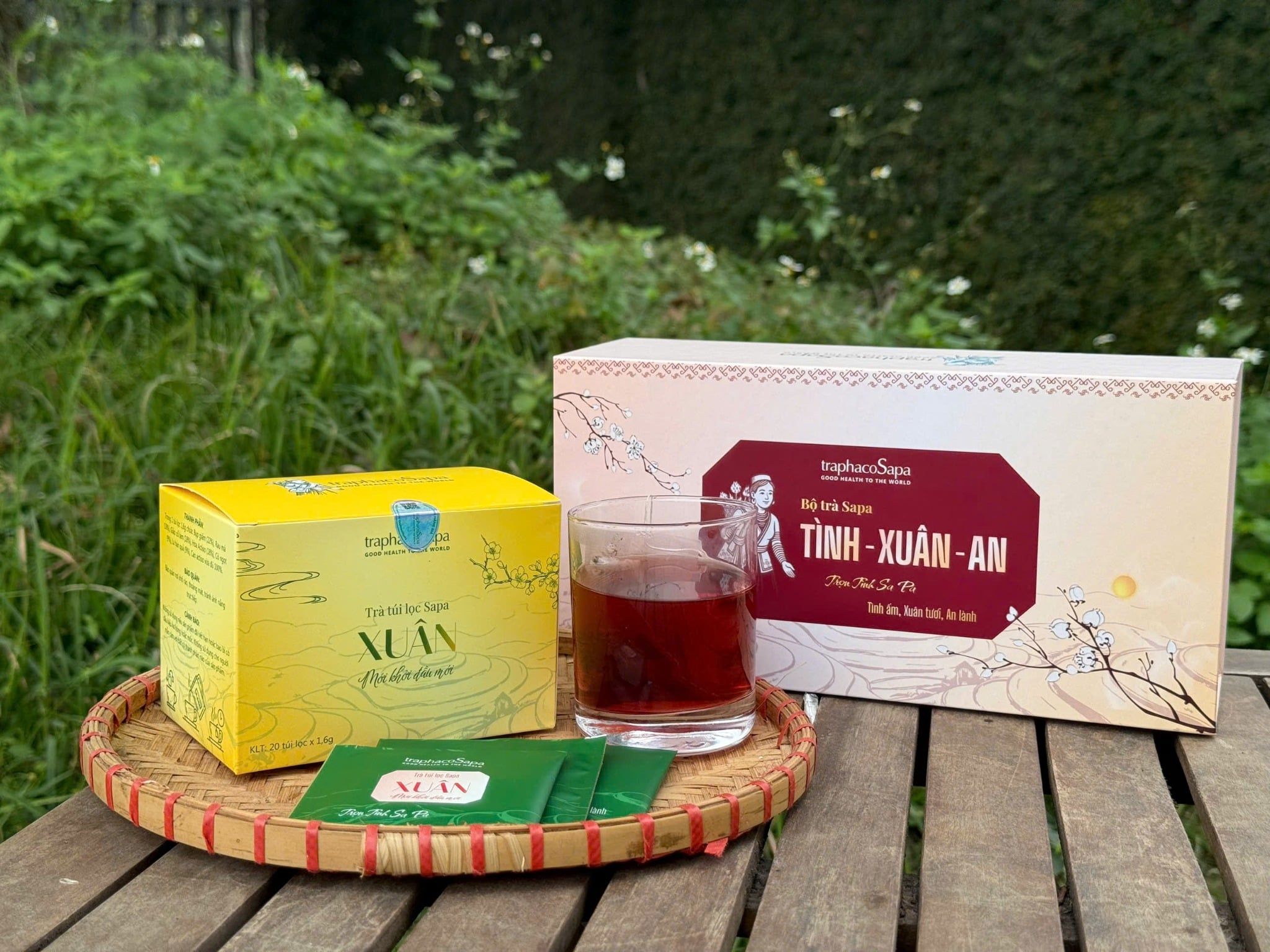  Set Trà TÌNH XUÂN AN bộ trà túi lọc Sapa Tinh hoa thảo mộc Sapa – Nhấp một ngụm, chạm bình yên 