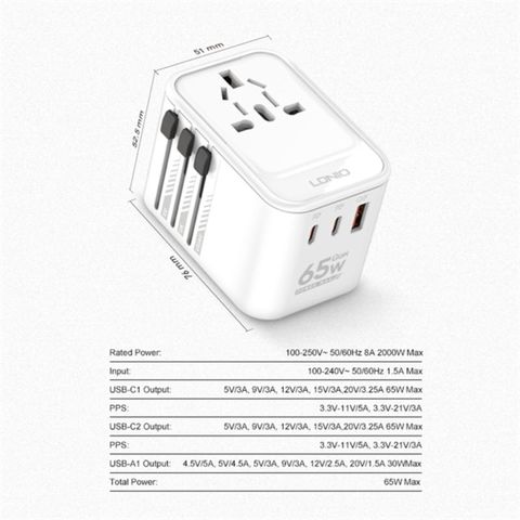 adapter-du-lich-ldnio-z6-65w-gan-3-cong-usb-kem-sac-nhanh-pd