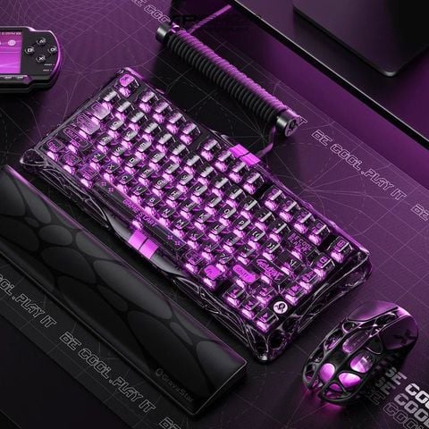 Bàn phím Gravastar Mercury V75 Lite - Transparent Black