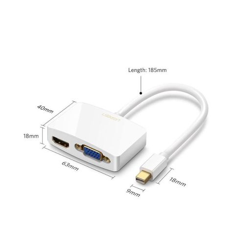 Bộ chuyển Mini DP sang HDMI & VGA Ugreen – MD108