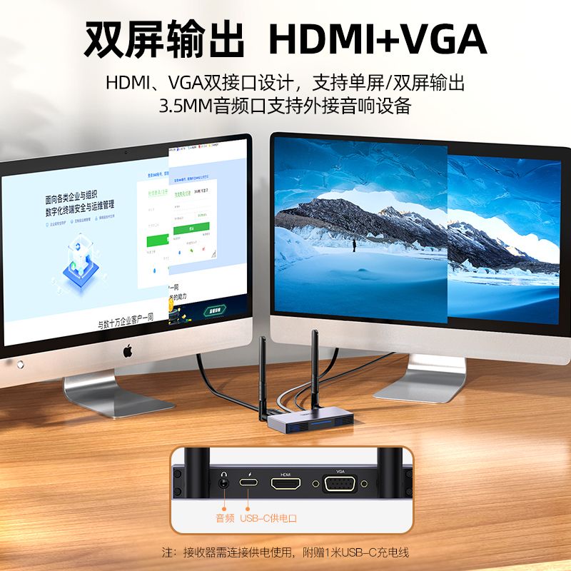Bộ Thu Phát HDMI Không Dây Qua USB UNITEK V158B (1080P)