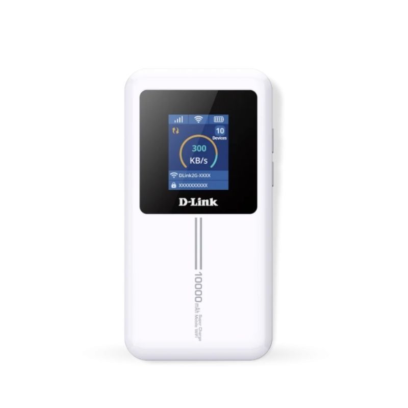Bộ Phát Wifi 6 4G D-Link (Pin 10.000mAh, Kiêm Sạc Dự Phòng, LCD)