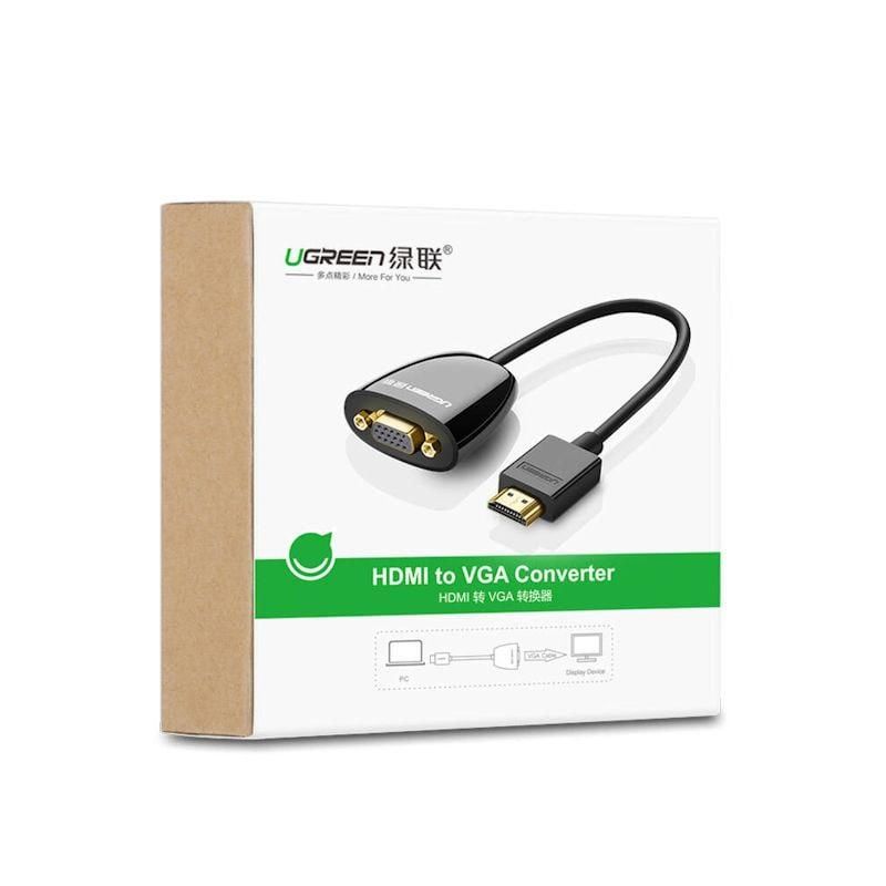 cap-chuyen-hdmi-sang-vga-ugreen-ho-tro-audio-3-5mm-mm102
