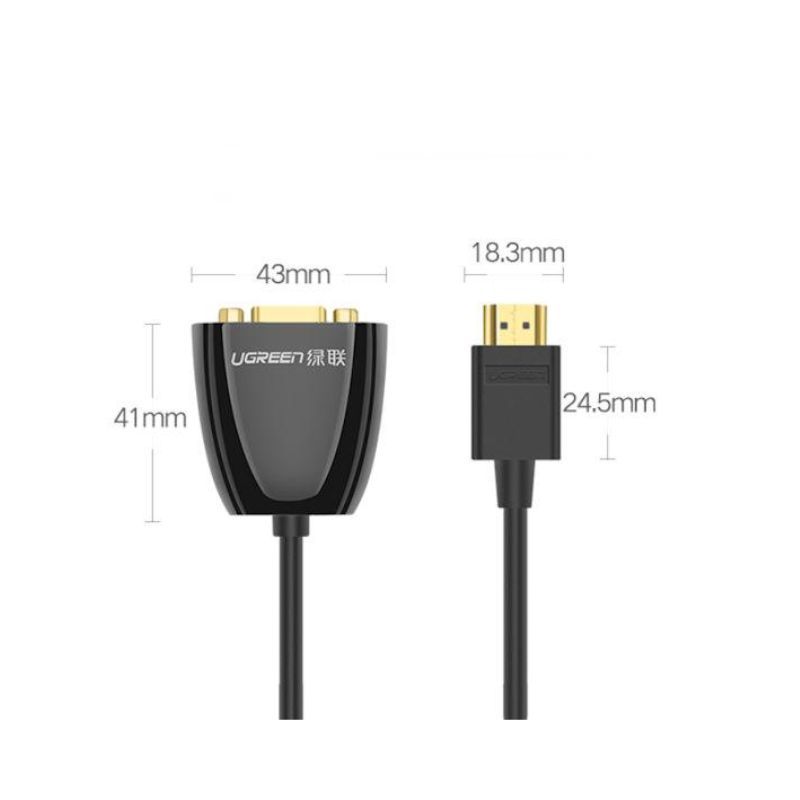 cap-chuyen-hdmi-sang-vga-ugreen-ho-tro-audio-3-5mm-mm102