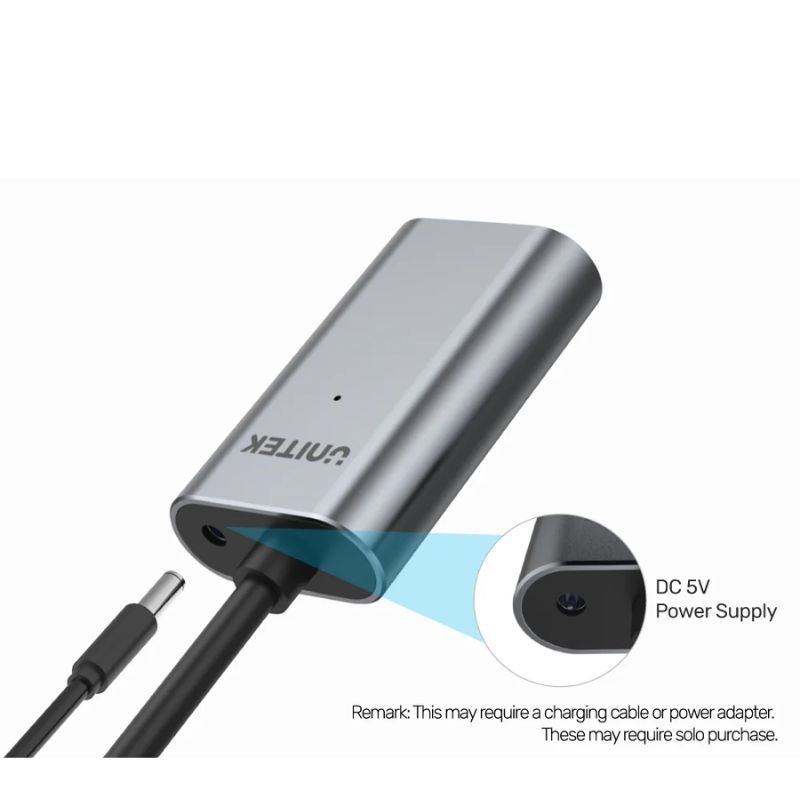 cap-noi-dai-usb-c-3-1-unitek-u305a-5m-5gbps-sac-10w