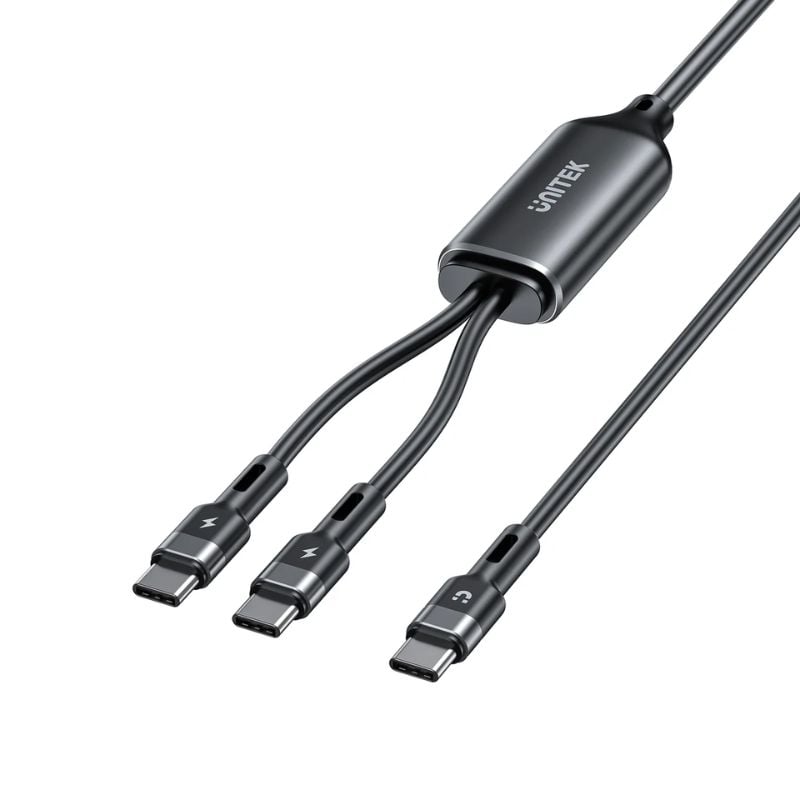 Cáp USB C 2 in 1 UNITEK Hỗ Trợ Sạc Nhanh PD 100W (Data 5Gbps)