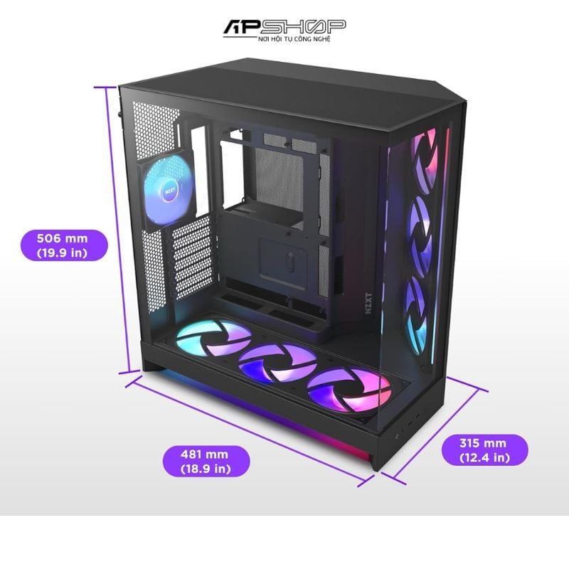 Case NZXT - H9 FLOW RGB PLUS 2025 ALL