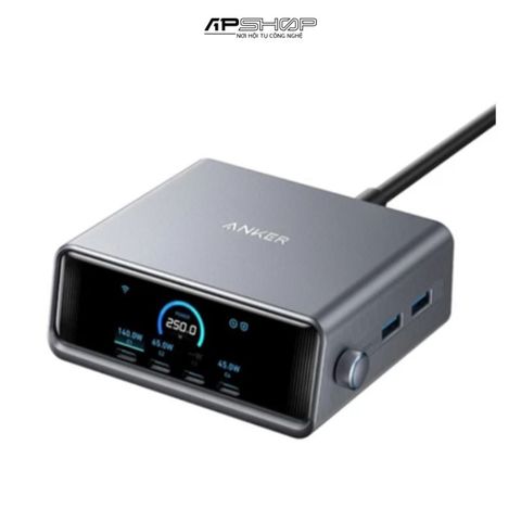 Củ sạc Anker Prime 250W GaN (6 cổng 4C2A) A2345