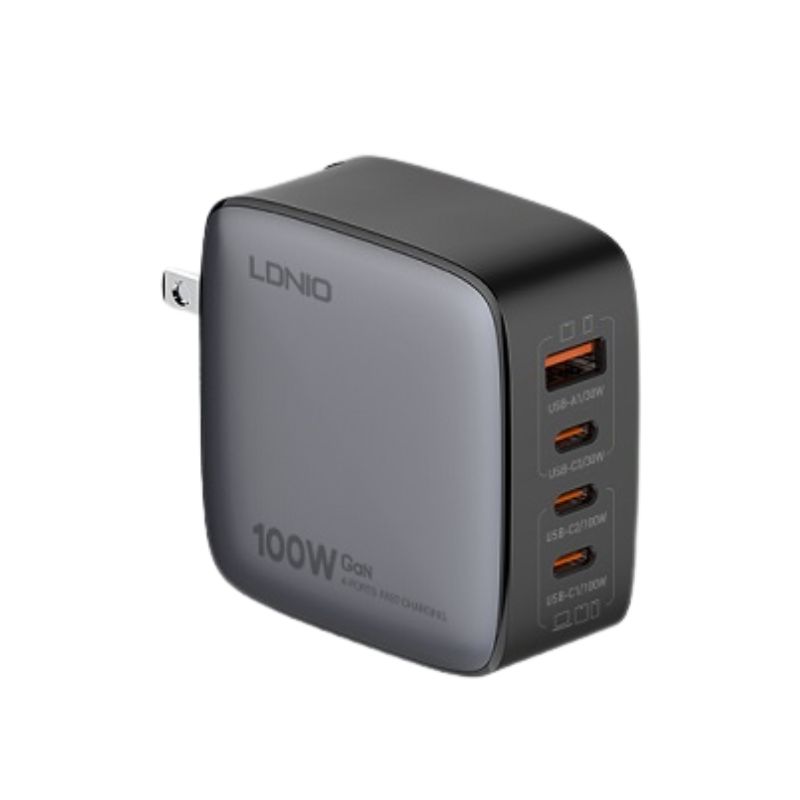 Củ Sạc Nhanh LDNIO Q408 PD 100W GaN (Hỗ Trợ PPS)