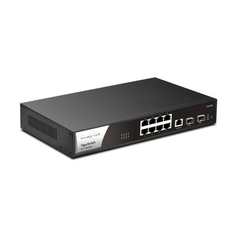 Smart Switch 8 Cổng Gigabit + 2 Cổng Quang SFP DrayTek VigorSwitch G2100