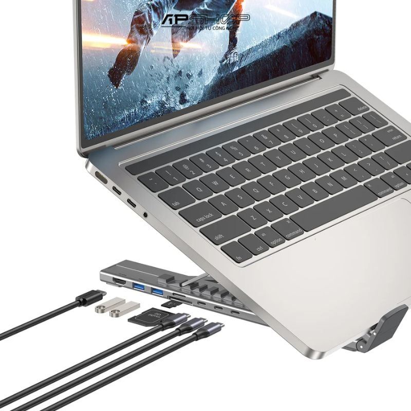 Giá đỡ Laptop kèm Hub UNITEK D1137A