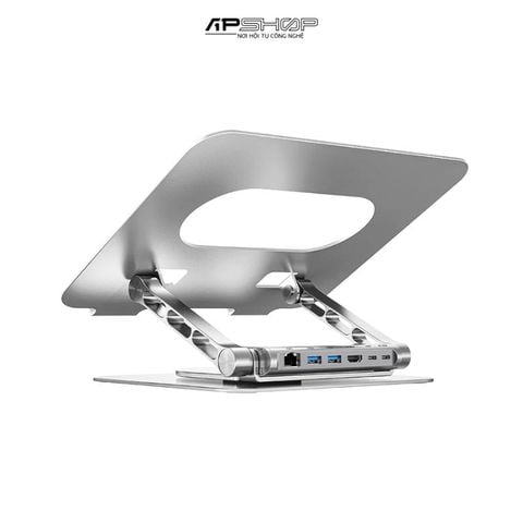 Giá đỡ laptop kèm Hub USB C UNITEK D1109B01