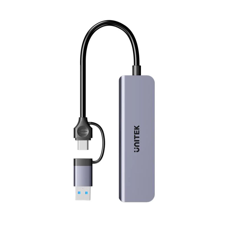 Hub Đa Năng 5 in 1 UNITEK uHUB P5+ 5Gbps (Có Đầu Đọc Thẻ SD/Micro SD