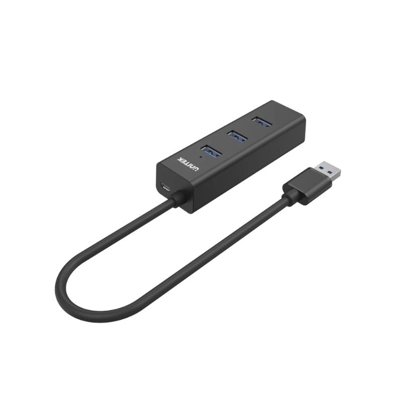 Hub UNITEK Chia 4 Cổng USB 3.0 Tốc Độ 5Gbps Có Nguồn Phụ