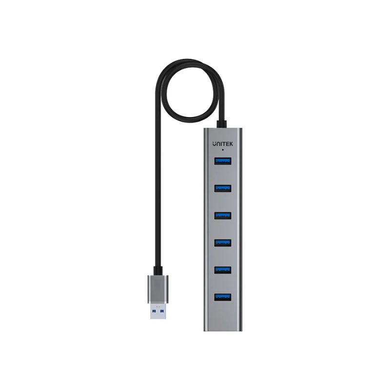 Hub UNITEK H701 Chia 7 Cổng USB 3.0 Tốc Độ 5Gbps Có Nguồn Phụ