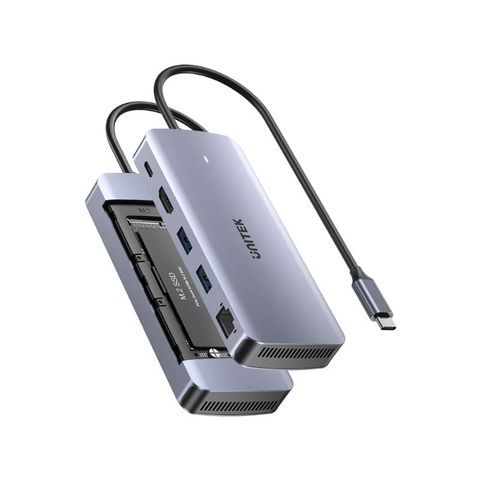 hub-usb-c-unitek-6-in-1-kem-hop-ssd-m-2-nvme-sata-4k-60hz-pd-100w