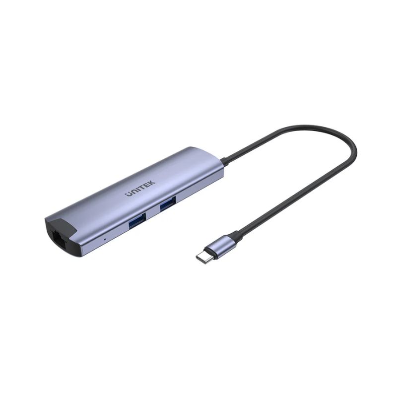 Hub USB C UNITEK uHUB H6 6 in 1 (HDMI 4K + LAN Gigabit + PD 100W)