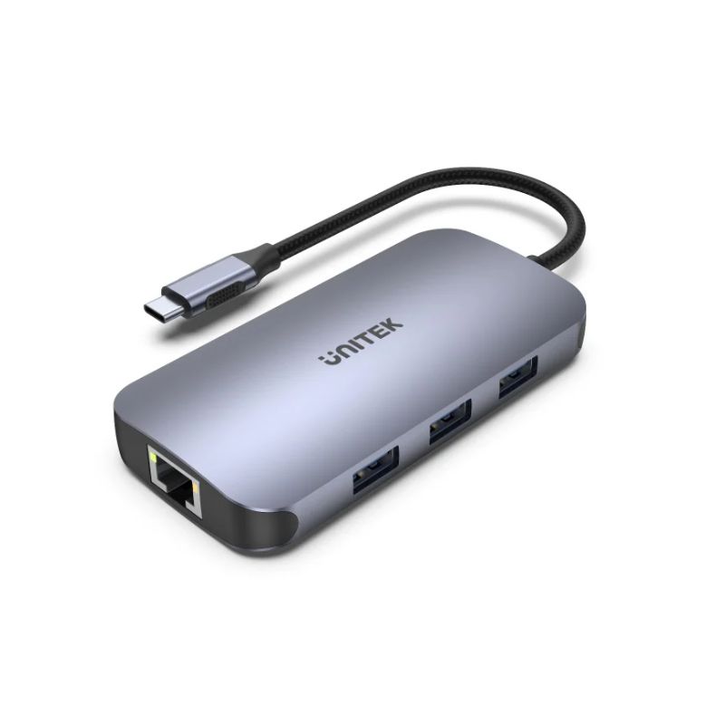 Hub USB C UNITEK uHUB N9 9 in 1 (HDMI 4K 60Hz + LAN Gigabit + PD 100W)