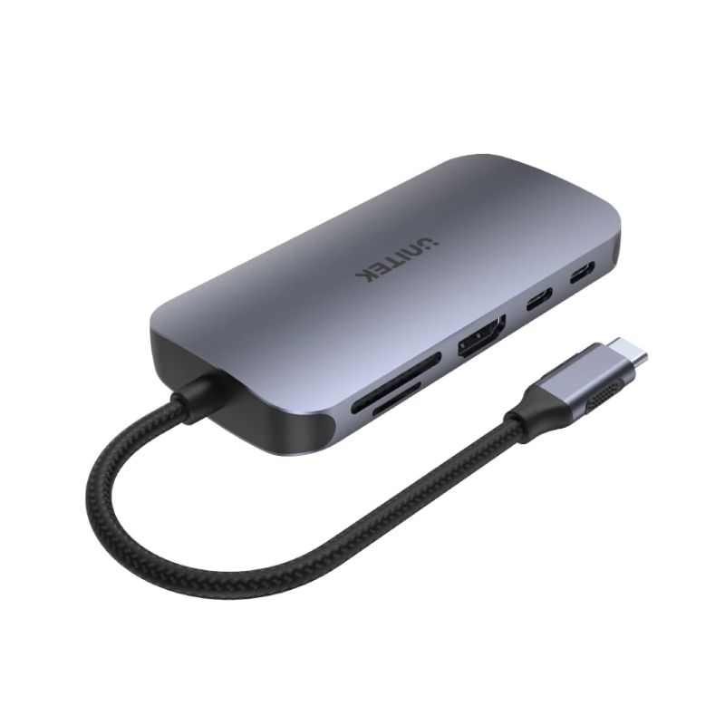 Hub USB C UNITEK uHUB N9 9 in 1 (HDMI 4K 60Hz + LAN Gigabit + PD 100W)