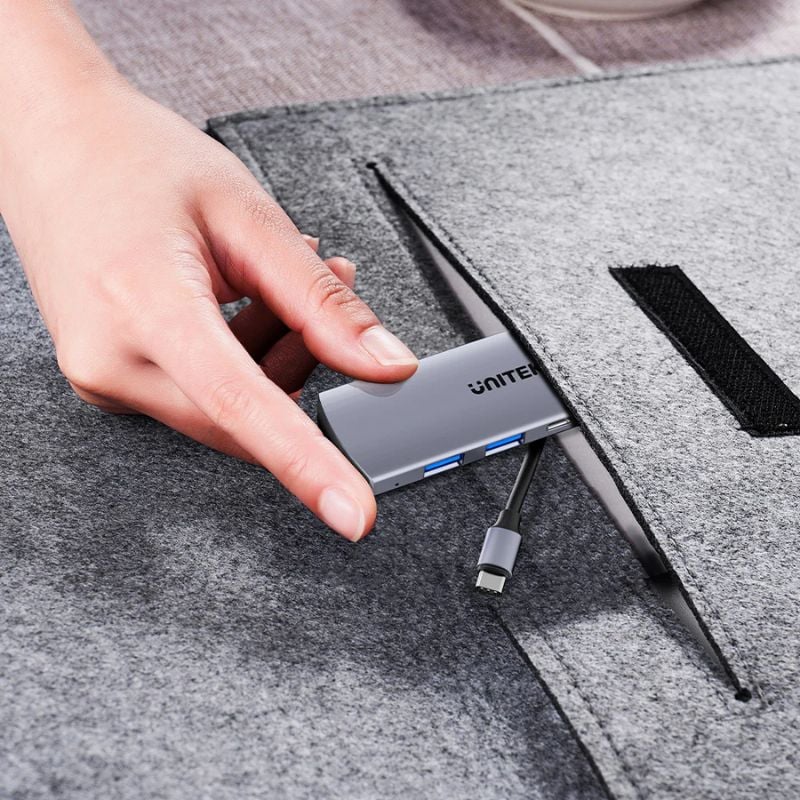 Hub USB C UNITEK uHUB Q4 4 Cổng 10Gbps (2x USB C + 2x USB A)