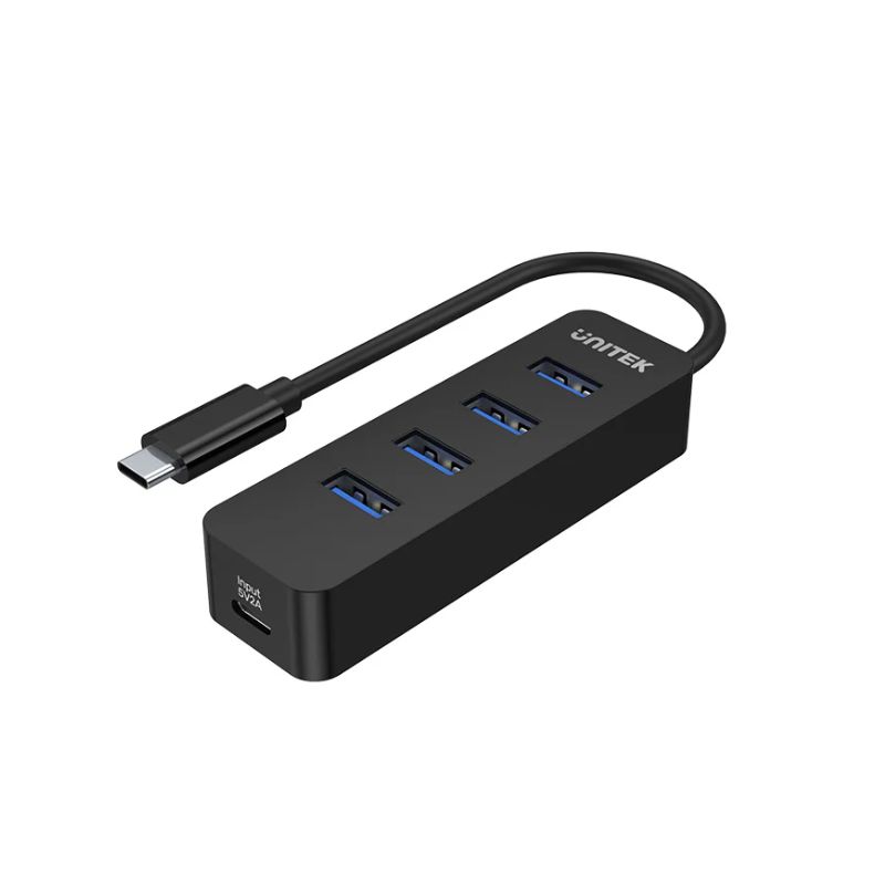 Hub USB C UNITEK uHUB Q4 4 Cổng USB A 5Gbps Có Nguồn Phụ