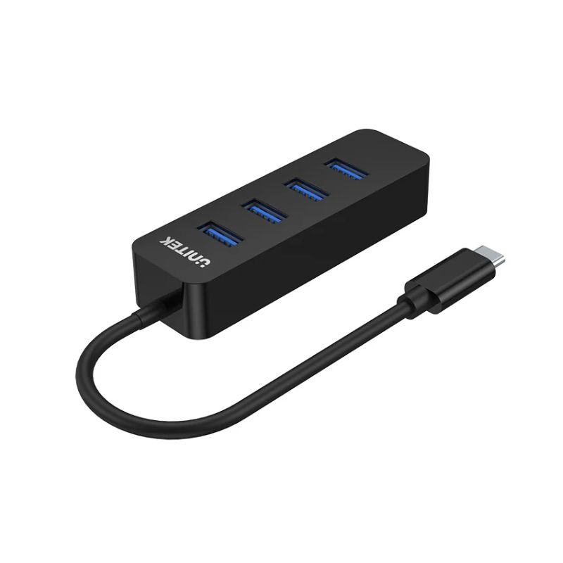 Hub USB C UNITEK uHUB Q4 4 Cổng USB A 5Gbps Có Nguồn Phụ