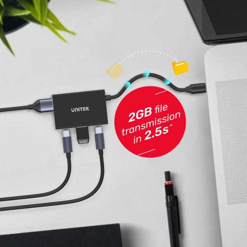 Hub USB C UNITEK uHUB Q4 Advanced 4 Cổng 10Gbps (USB A/ USB C)
