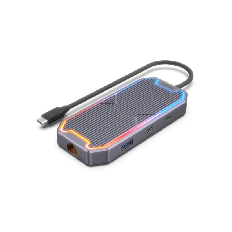 Hub USB C UNITEK uHUB S7 7 in 1 (10Gbps + HDMI 4K 60Hz + PD 100W + LAN)