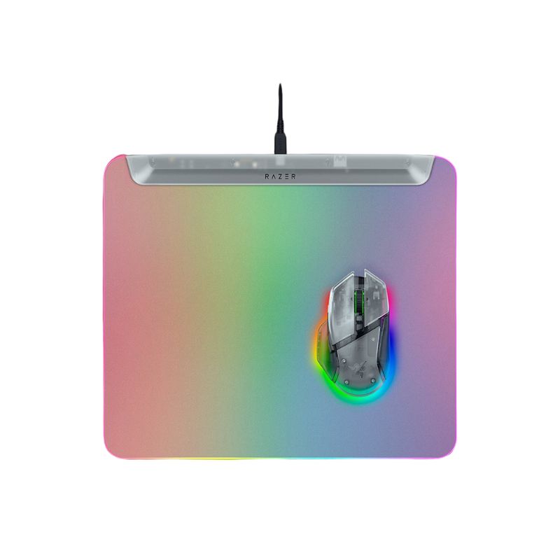 Lót Chuột Razer Firefly V2 Pro Phantom White (Bề Mặt Cứng, RGB)