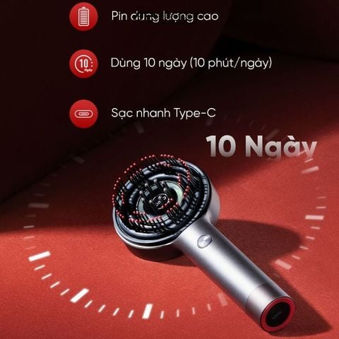 Lược Điện Massage Da Đầu Breo Scalp 3