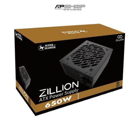 Nguồn Super Flower ZILLION 80PLUS BRONZE 650W