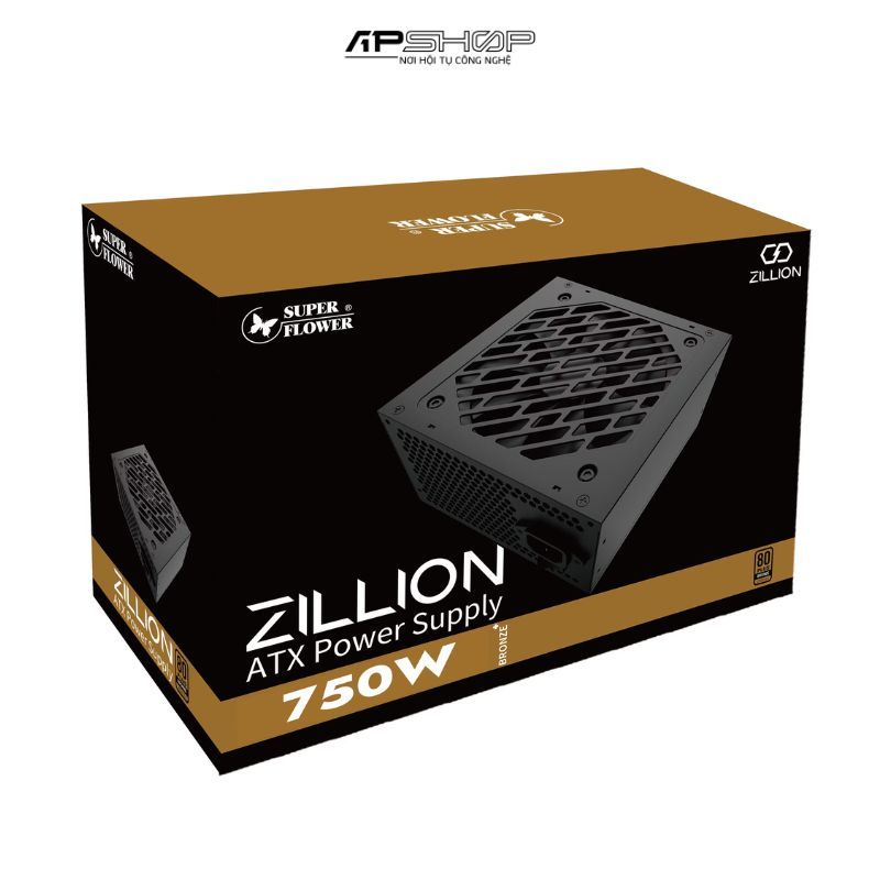Nguồn Super Flower ZILLION 80PLUS BRONZE 750W