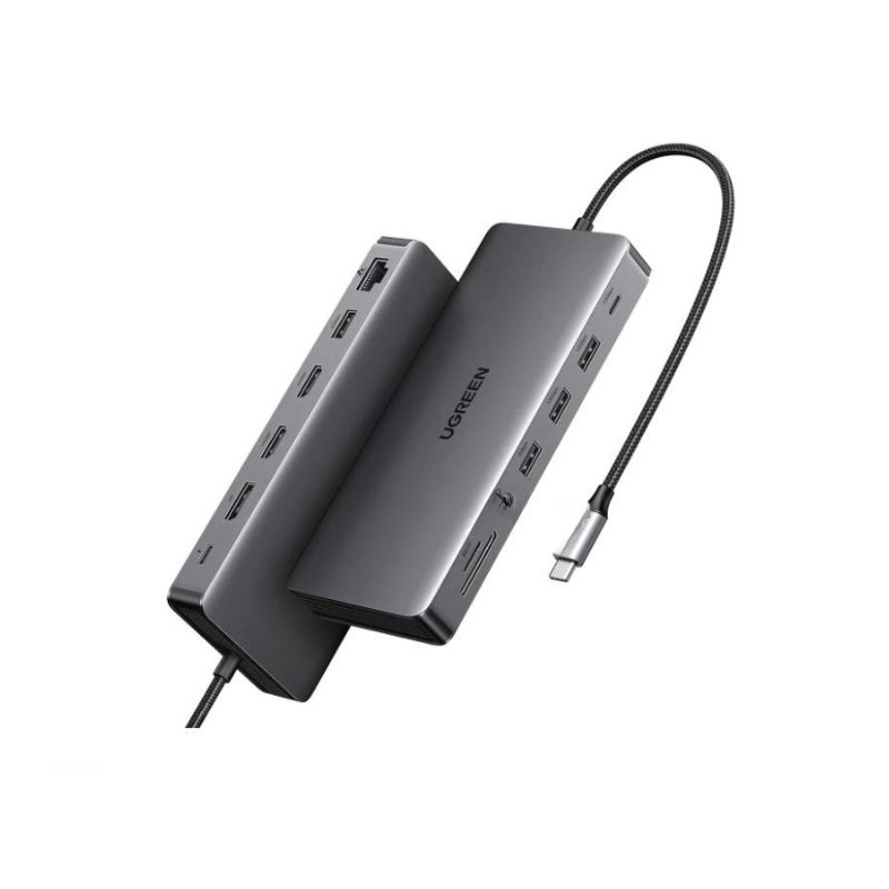 Trạm kết nối Docking Ugreen Revodok Pro 313 (13 in 1, 3 Màn 4K, PD 100W, 10Gbps)