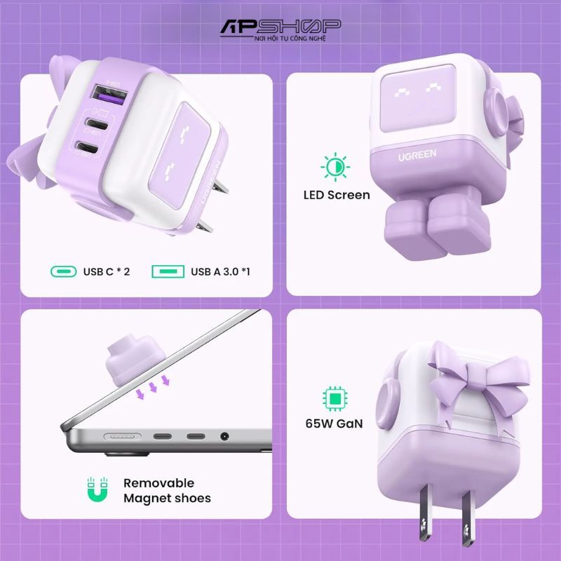 Sạc nhanh UGREEN Nexode RG 65W CD361