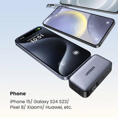 Sạc dự phòng UGREEN 5000mAh có cáp USB C PB503