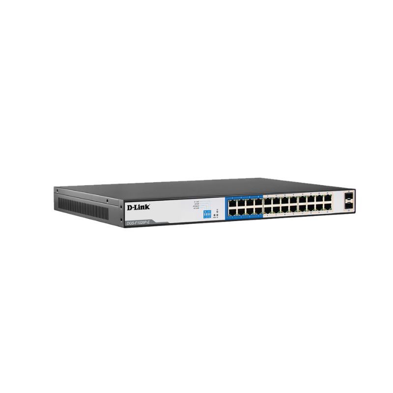 Switch PoE D-Link DGS-F1026P-E (24 Cổng PoE Gigabit, 2 SFP, 250W)