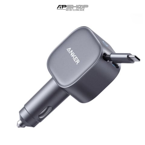 Tẩu sạc ô tô Anker Nano 75W (Cáp rút gọn) A2738