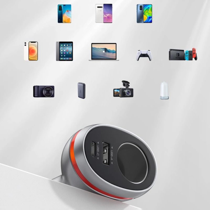 Tẩu sạc ô tô UGREEN CD204 2 cổng USB