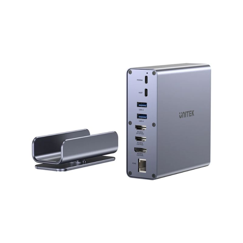 Trạm kết nối Docking UNITEK 15 in 1 4K DisplayLink 100W PD