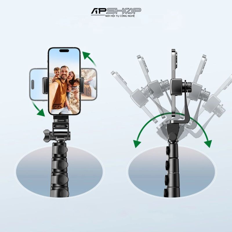 Tripod UGREEN LP680 kiêm gậy selfie Bluetooth